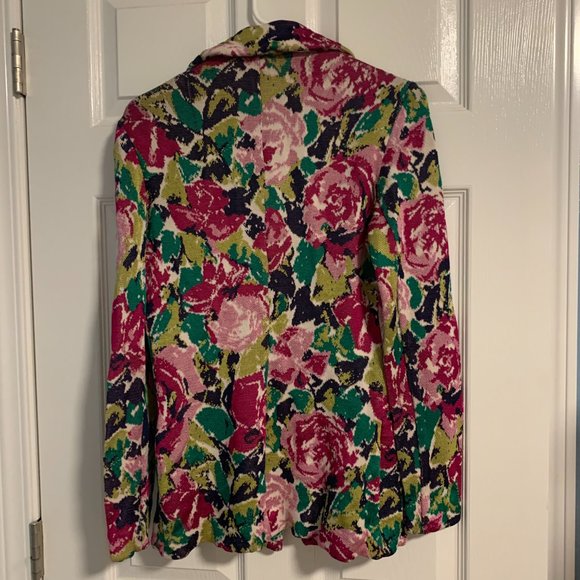 🌼Vintage Missoni for Neiman Marcus Knit Floral Blazer, Size Medium - Picture 4 of 5